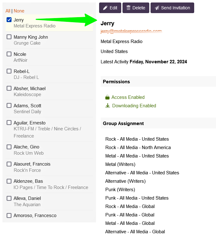 View Listener Activities